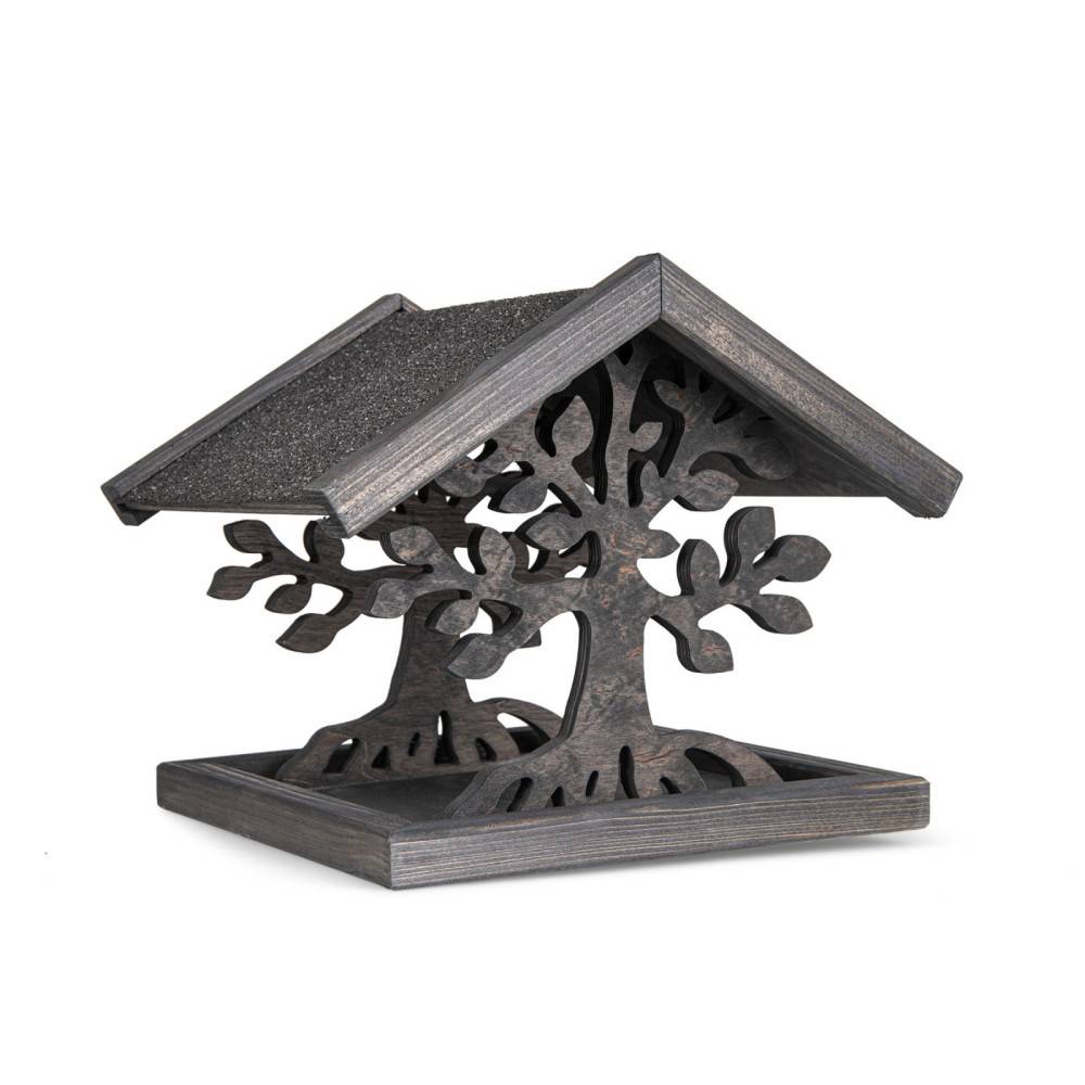 Vadigran - Mangeoire en bois pour oiseaux, MAGIC, Taille: 30 X 30 X 28 cm. - Imagen 2
