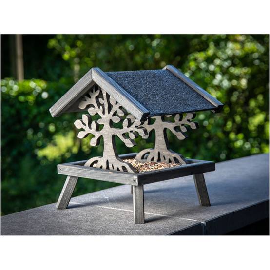 Vadigran - Mangeoire en bois pour oiseaux, MAGIC, Taille: 30 X 30 X 28 cm. - Image 5