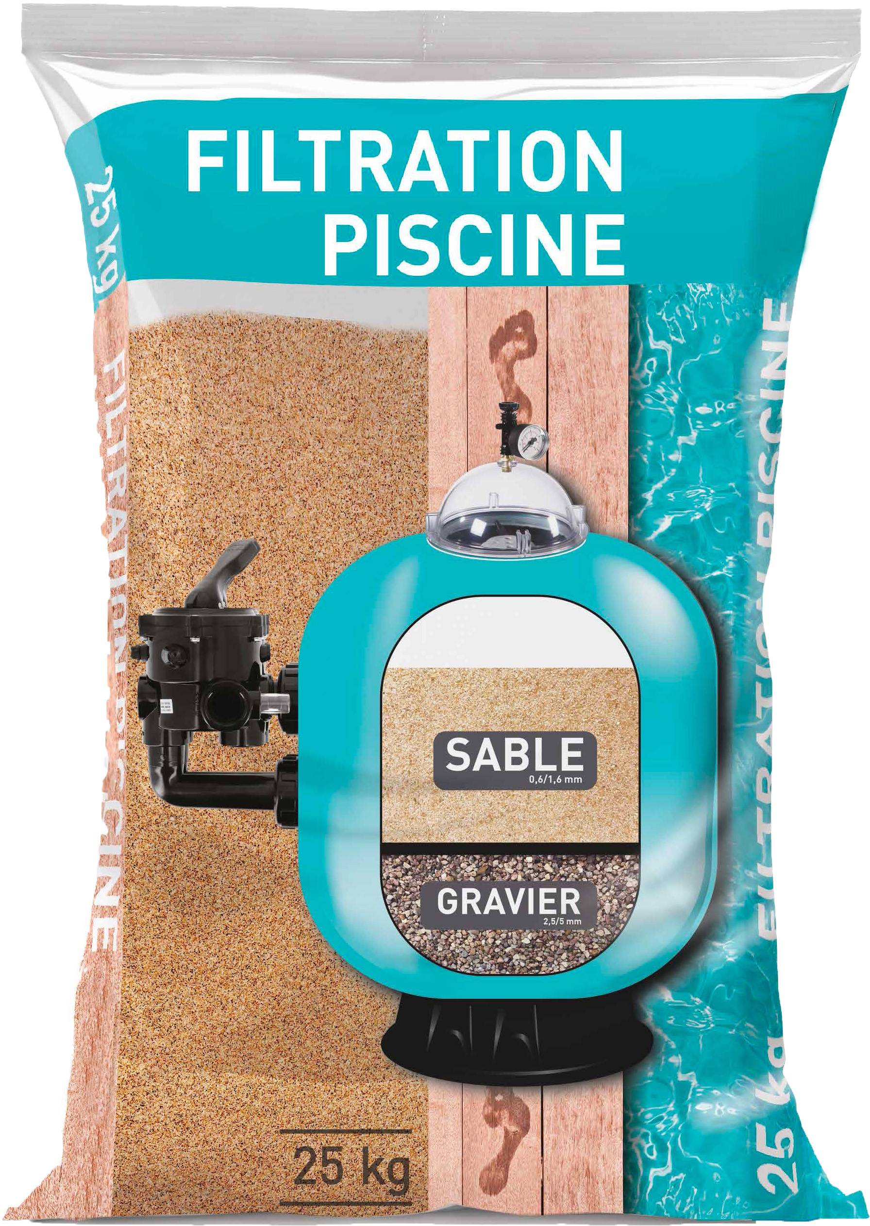 No name  - Lot de 4 sacs de gravier de filtration piscine 2,5/5 en sac de 25 KG - Image 2