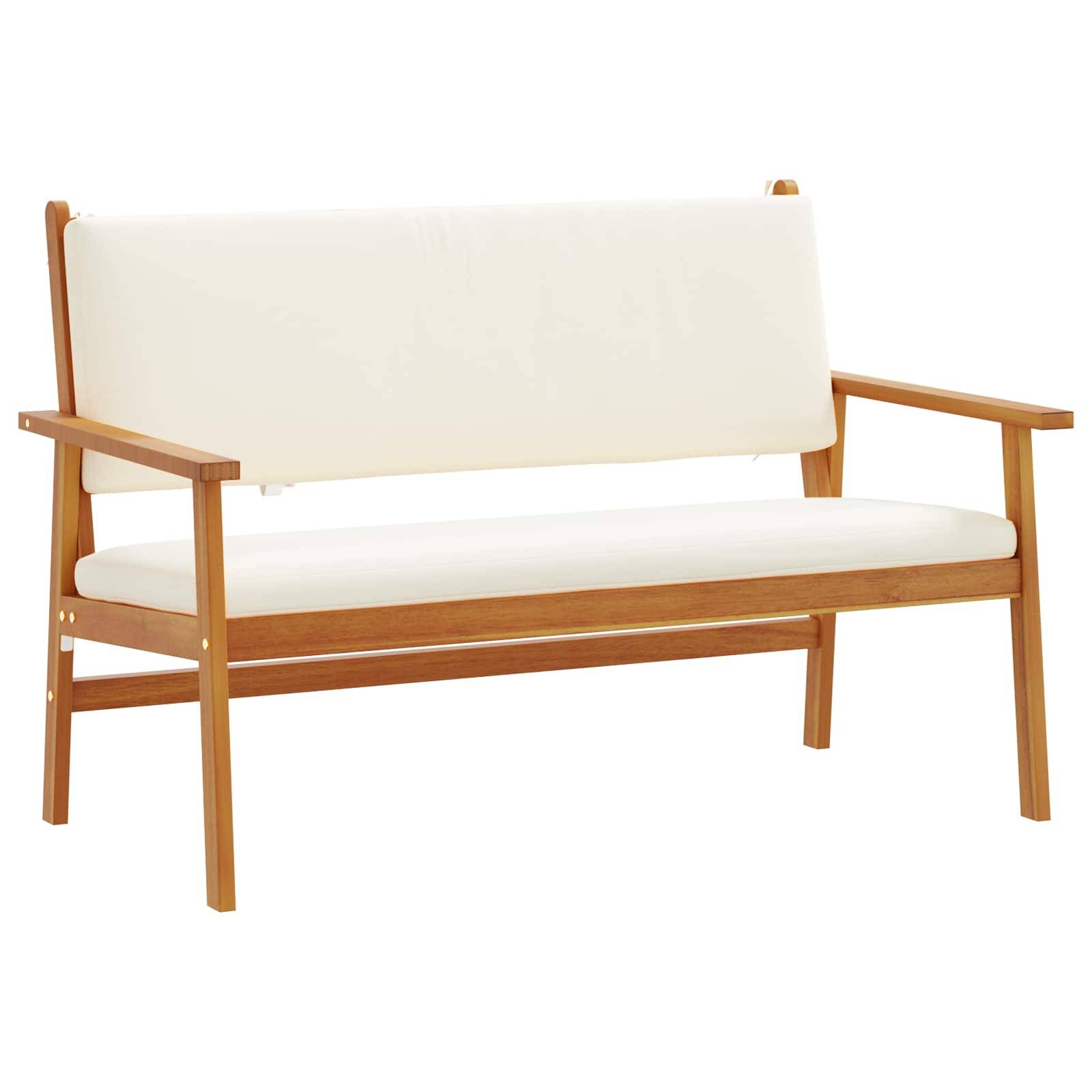 Vidaxl - Ensemble de canapé de jardin 2 pcs-Salons de jardin Blanc crème - Image 4