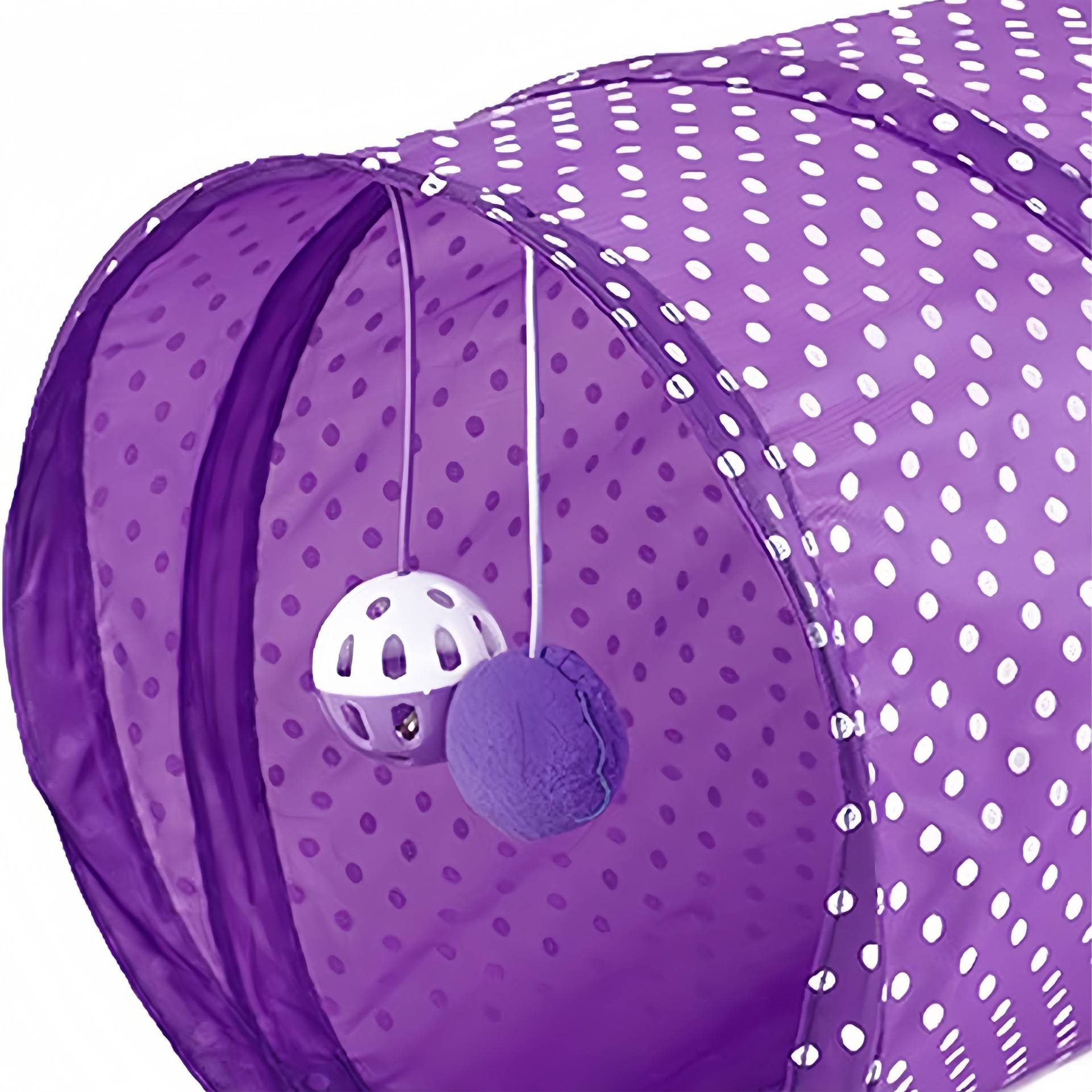 Tunnel Pliable pour Chats Chiots et Lapins Violet - DtopbuyAge - Image 5