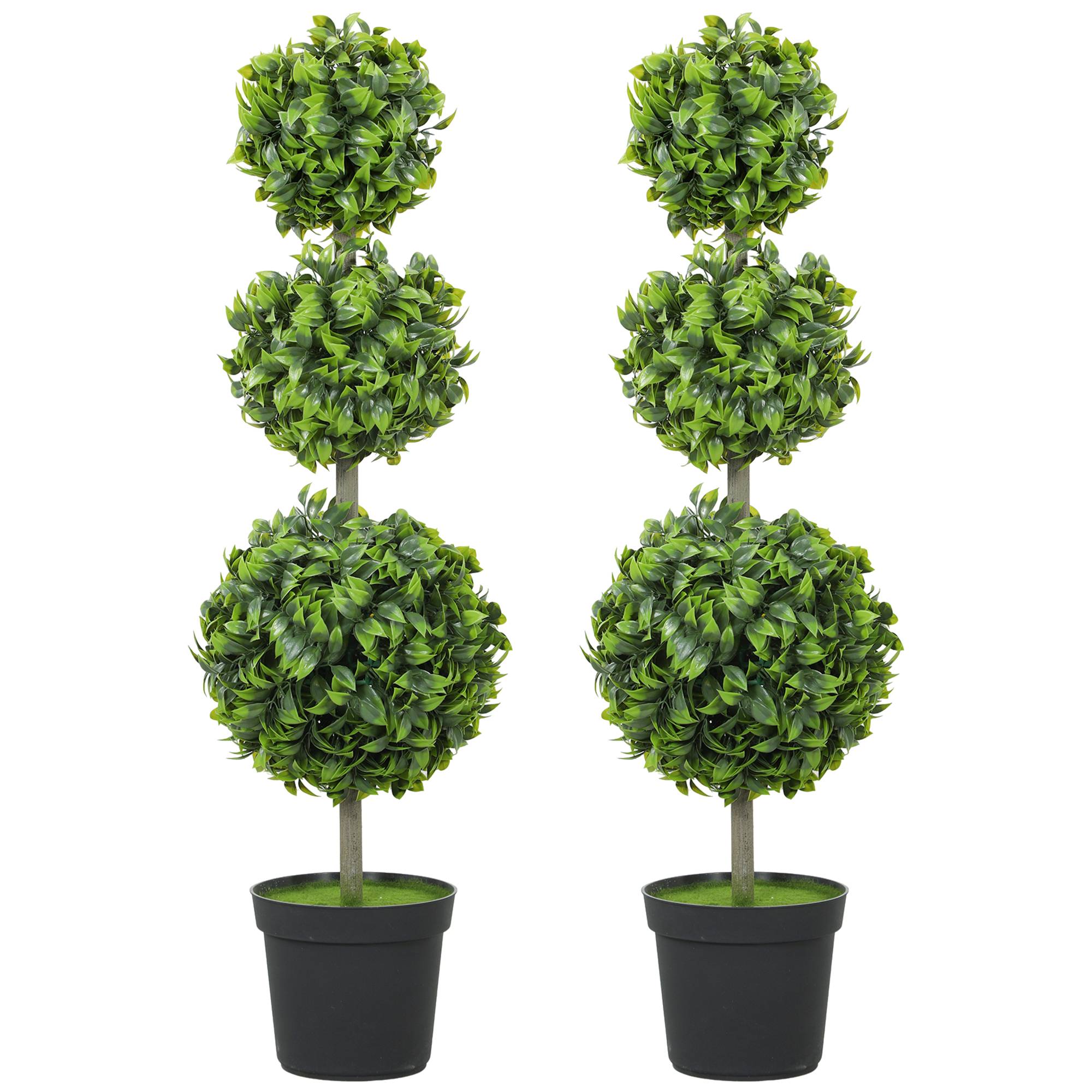 Plantes artificielles pot feuilles plastique terreau floqué vert - Image 1
