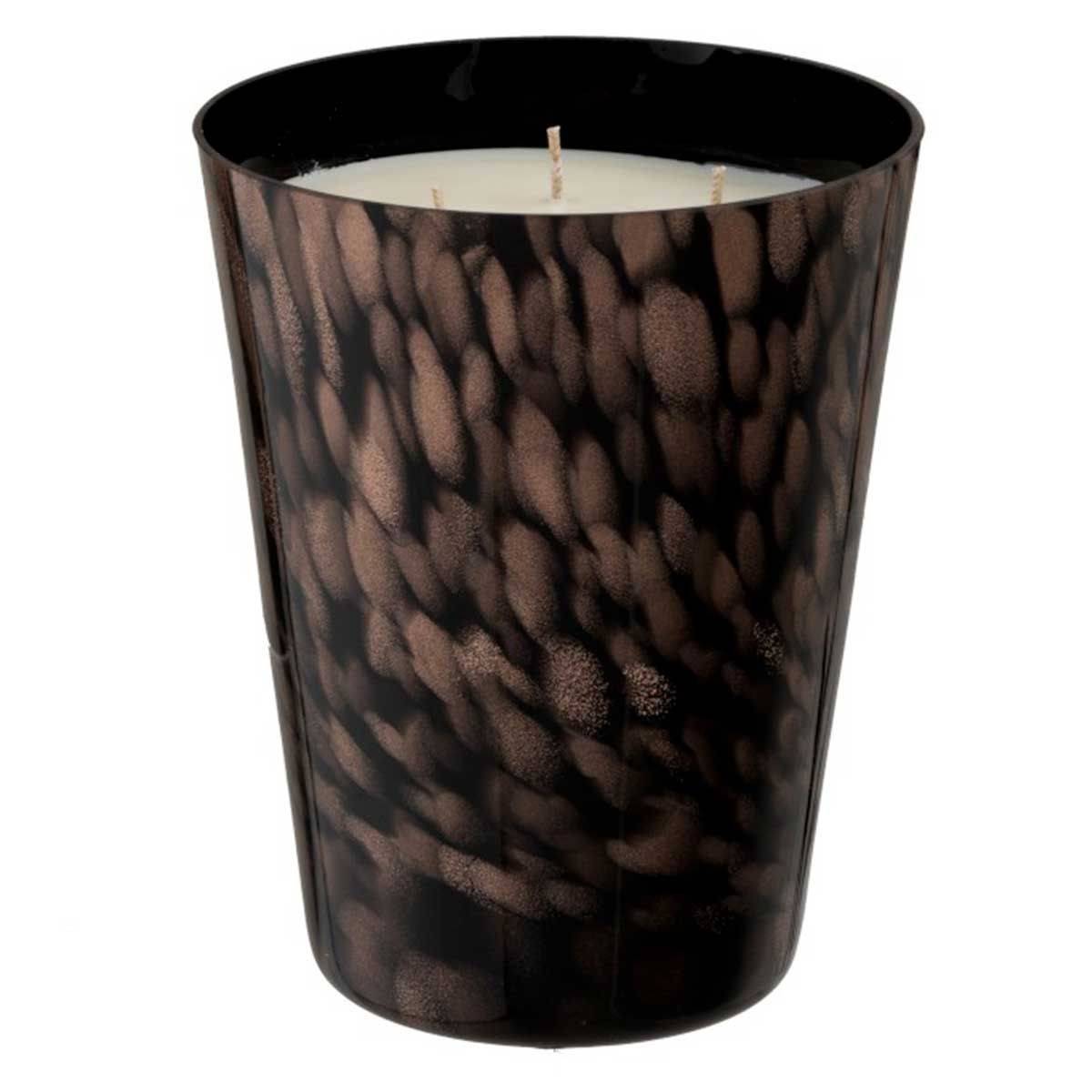 Bougie Parfumée "Bois de Santal" 20cm Noir & Or - Imagen 1