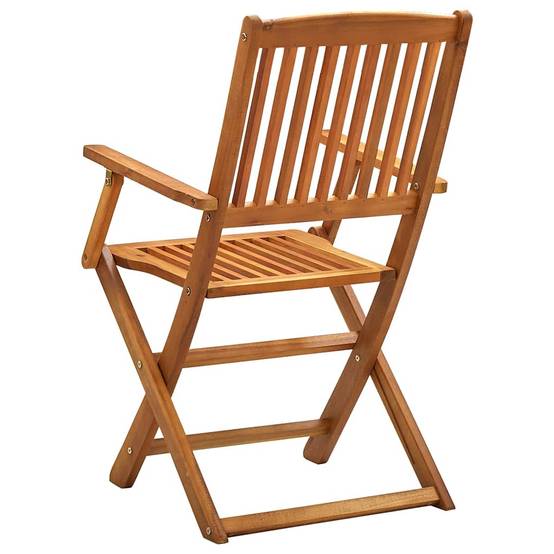Vidaxl - Chaises pliantes 2 pièces en bois d'acacia massif vidaXL 46337 - Imagen 6