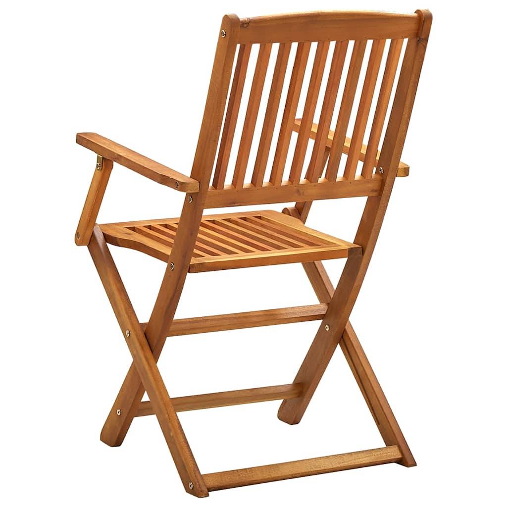 Vidaxl - Chaises pliantes 2 pièces en bois d'acacia massif vidaXL 46337 - Imagen 6