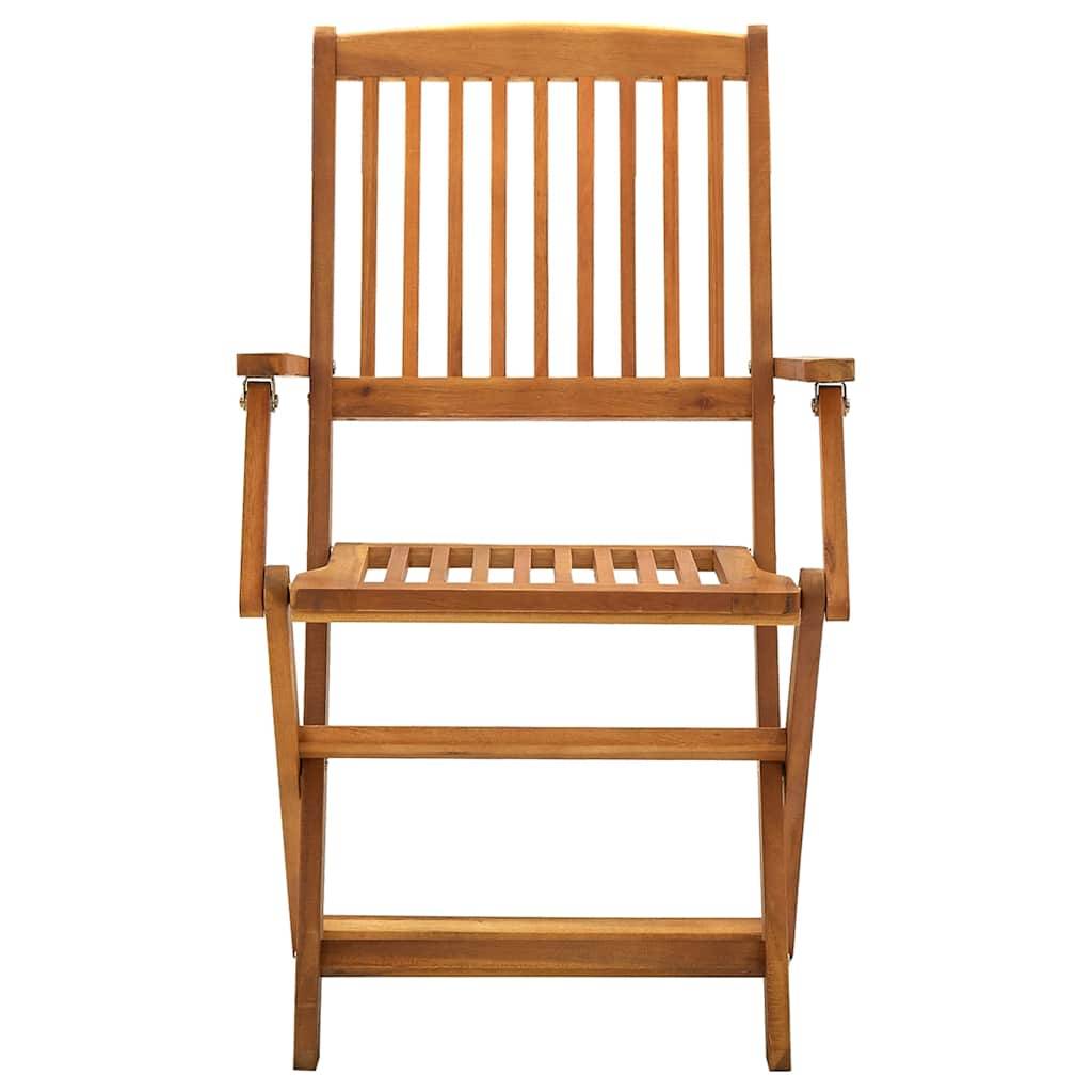 Vidaxl - Chaises pliantes 2 pièces en bois d'acacia massif vidaXL 46337 - Imagen 9