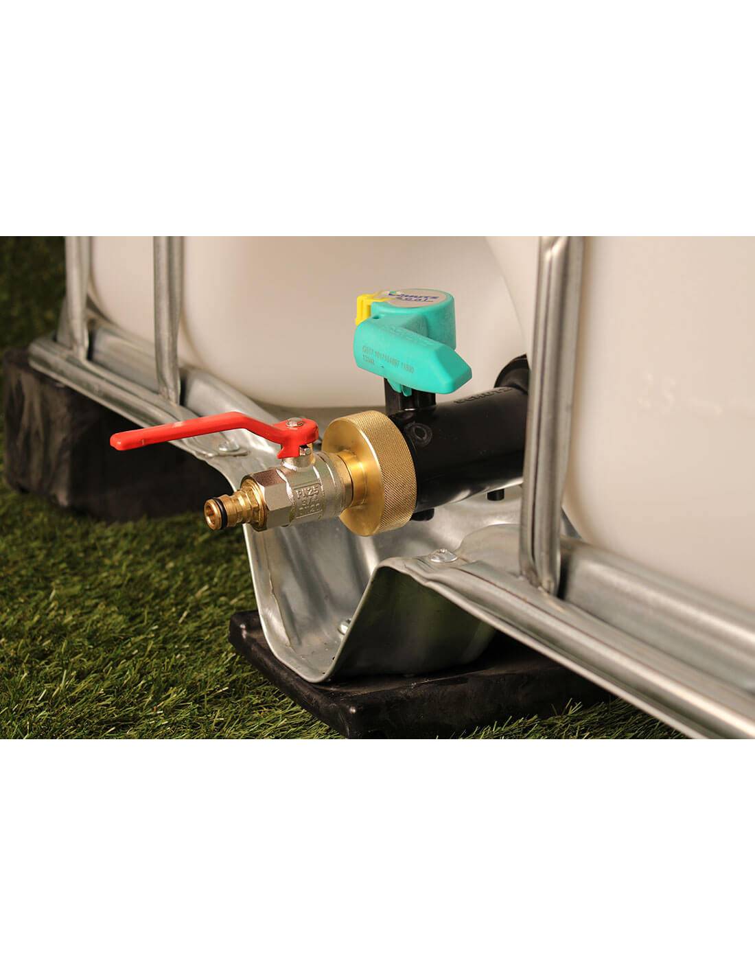 Raccord cuve S60X6 laiton - Vanne laiton + Embout rapide - Imagen 2