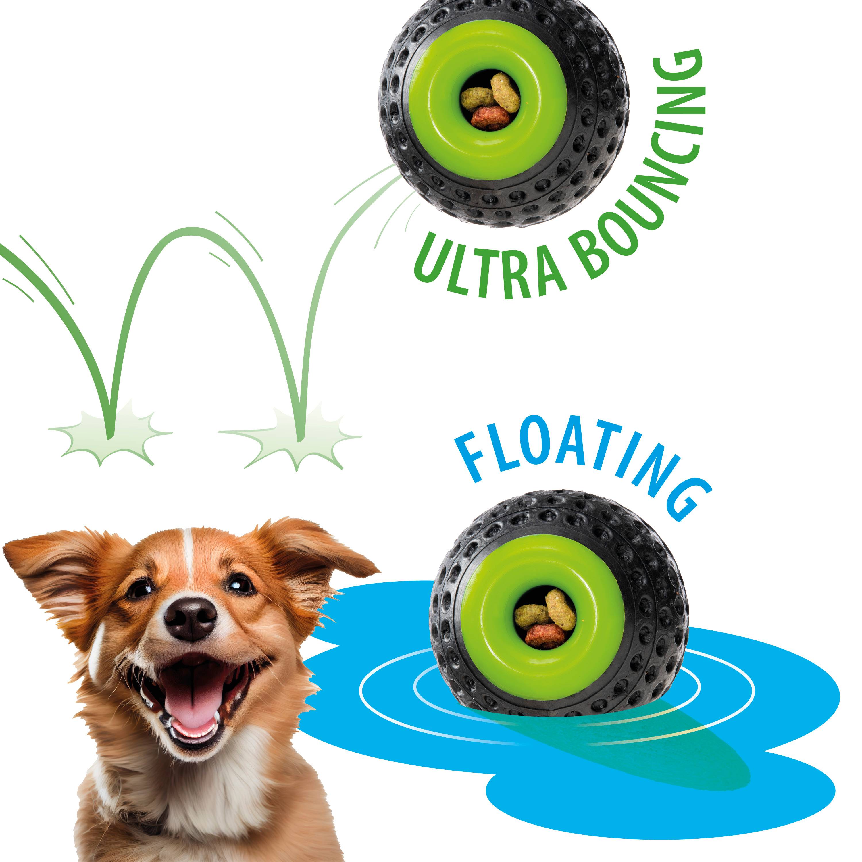 Ferplast - Ferplast Jouet Chien, Distributeur croquettes, en Matériau Durable, Non Toxique, Résistante aux Morsures, Rebondissant et Flottant, CHEWA BOING Balle - Imagen 3