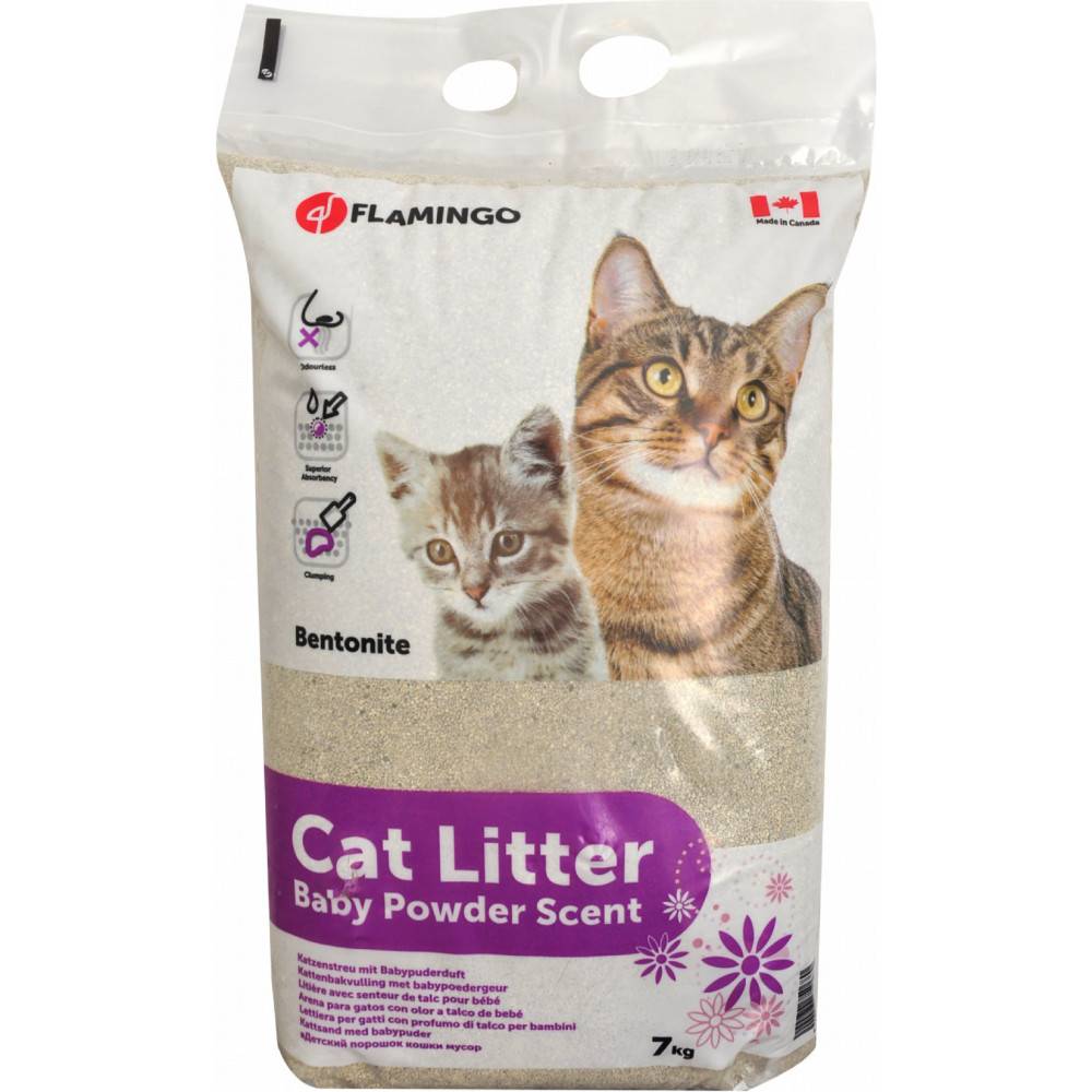 Flamingo - Flamingo - Litière super absorbante au talc poids 7 kg pour chat - Imagen 5
