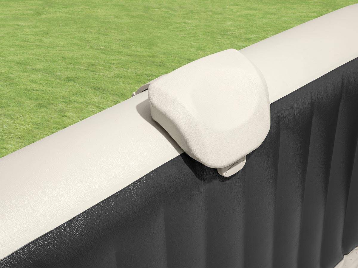 Kit spa gonflable Intex PureSpa Ardoise carré Bulles 6 places + Porte-verre - Imagen 6