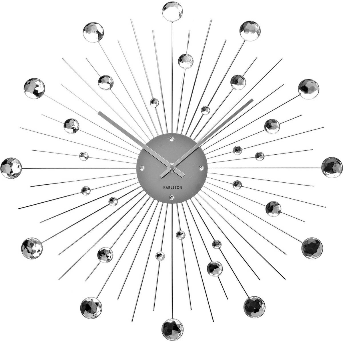 Karlsson - Horloge ronde en métal Sunburst 50 cm - Imagen 1