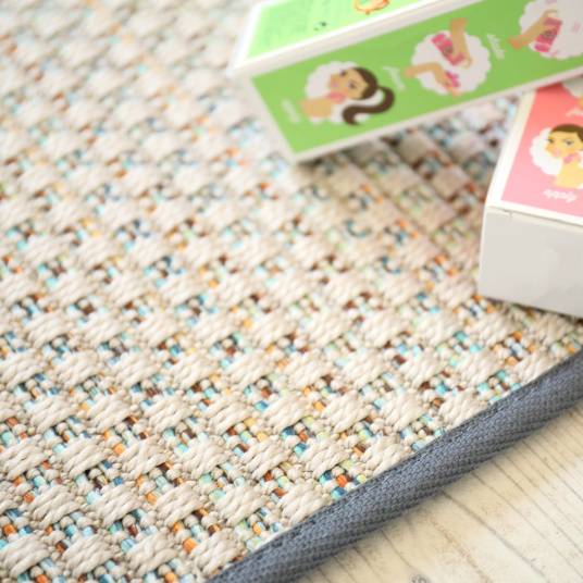 Decoweb - Tapis extérieur ou intérieur en Tissé plat - Sumatra silver multicolore - Galon gris ardoise - 160 x 230 cm - Decoweb - Imagen 6