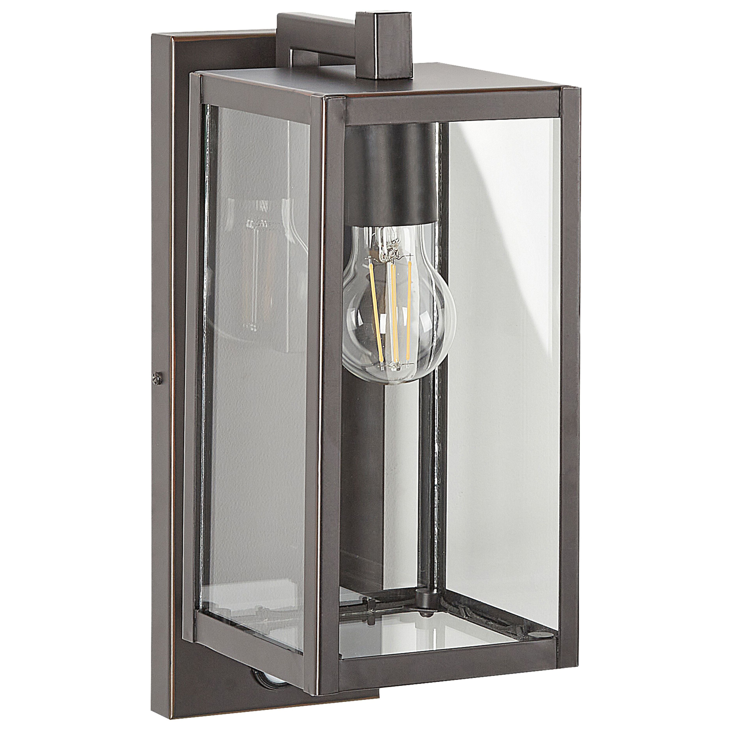 Beliani - Lampe murale pour l'extérieur Métal Noir MEGGET - 20x20x33- Beliani - Imagen 2