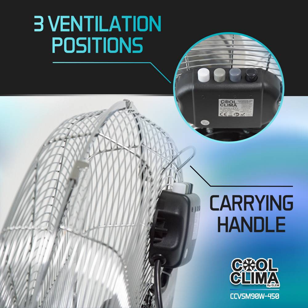 Cool Clima - Ventilateur métallique 90W - 45CM - Image 3