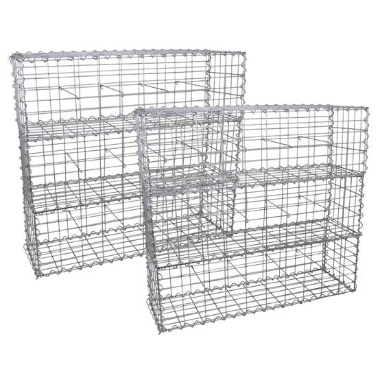 Kukoo - Lot de 6 Paniers de Gabions 100cm x 30cm x 30cm - Image 1