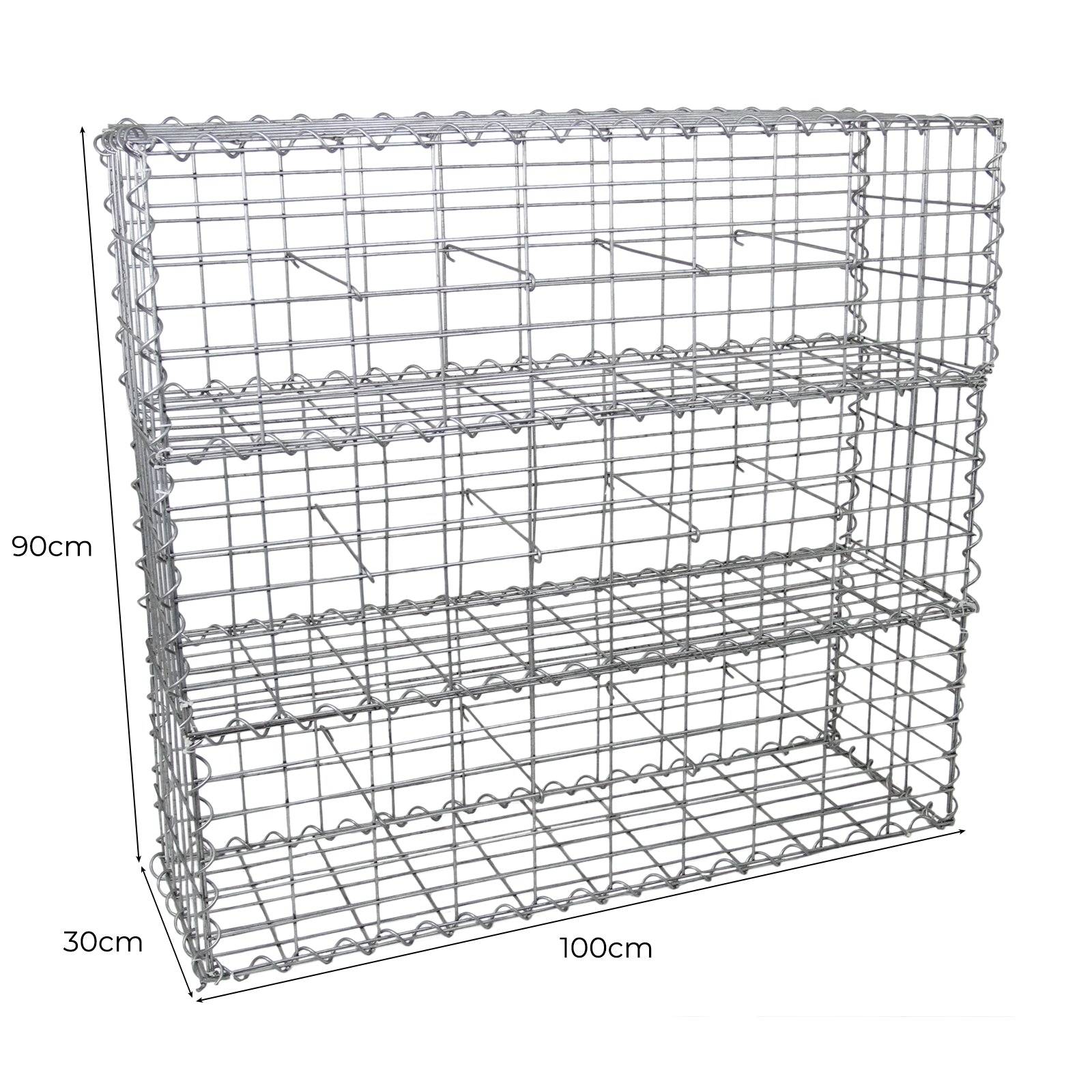 Kukoo - Lot de 6 Paniers de Gabions 100cm x 30cm x 30cm - Image 5
