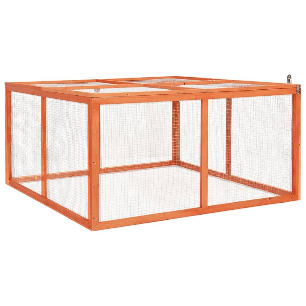 Vidaxl - Clapier 124x120x60 cm Bois de sapin massif vidaXL 170876 - Imagen 1