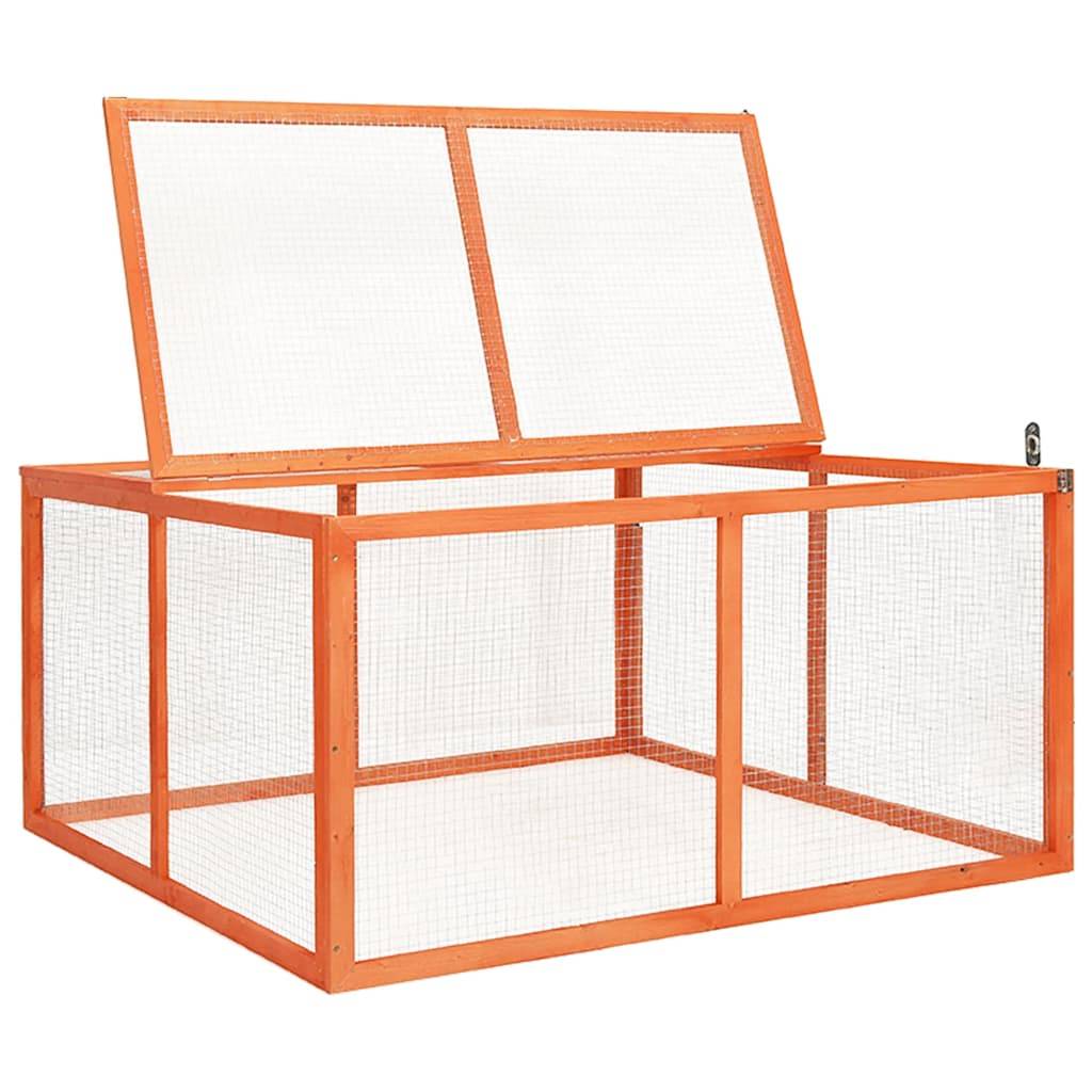 Vidaxl - Clapier 124x120x60 cm Bois de sapin massif vidaXL 170876 - Imagen 5