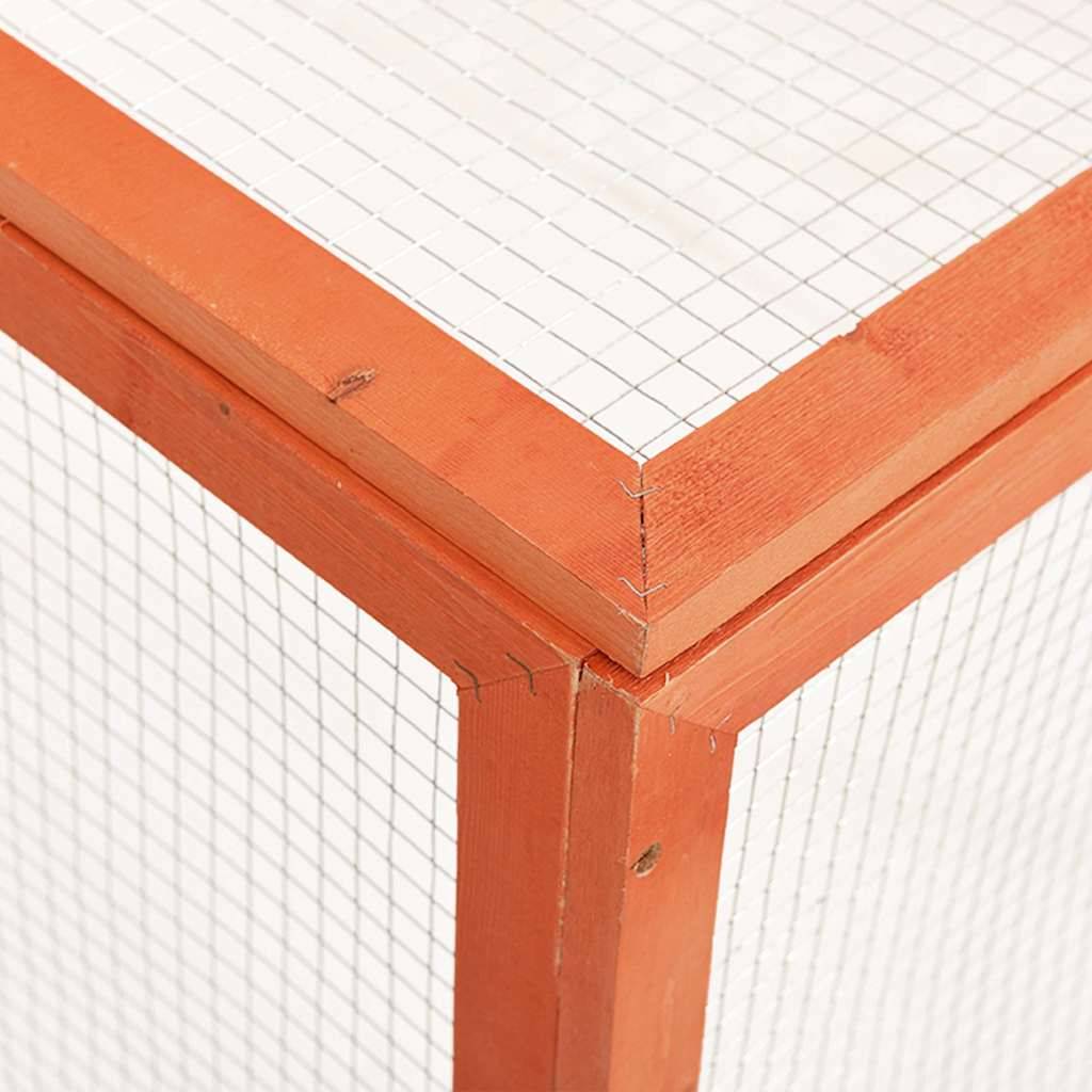 Vidaxl - Clapier 124x120x60 cm Bois de sapin massif vidaXL 170876 - Imagen 3