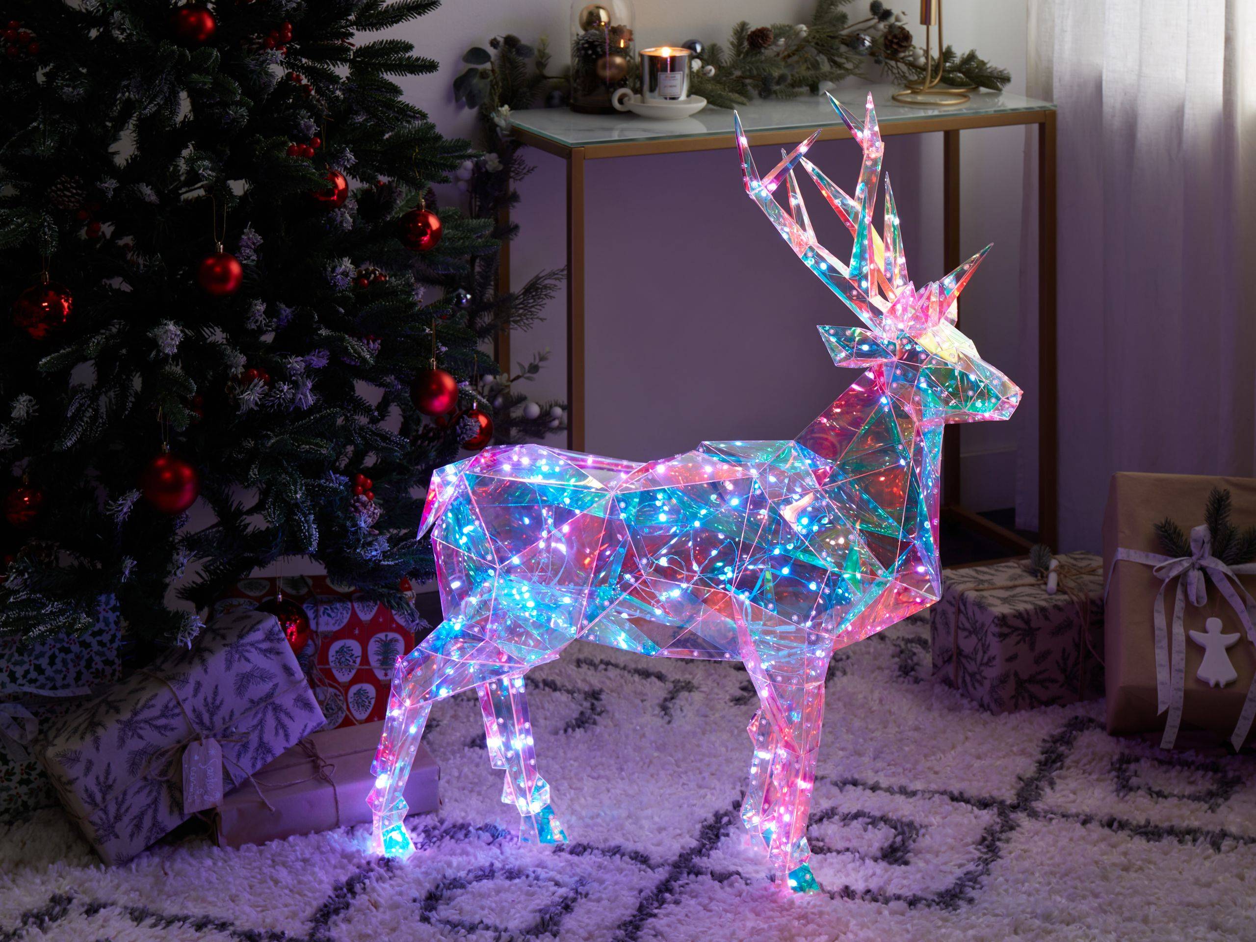 Beliani - Décoration LED Matière synthétique Multicolore POLARIS - Beliani - Imagen 1