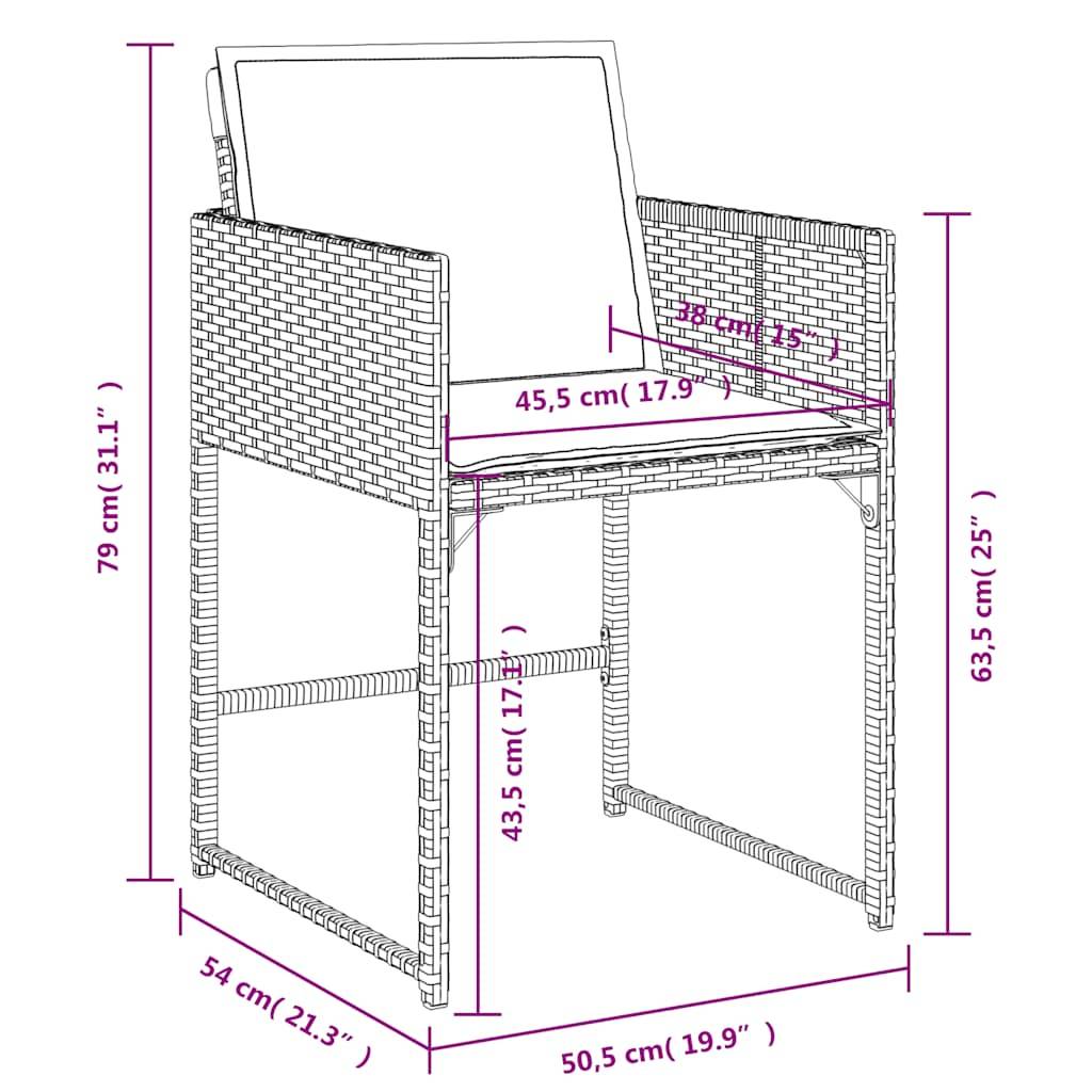 ComfortXL - Table et 16 Chaises de Jardin Encastrables Grises, Salon de Repas Grande Capacité – ComfortXL Outdoor Living - Image 9