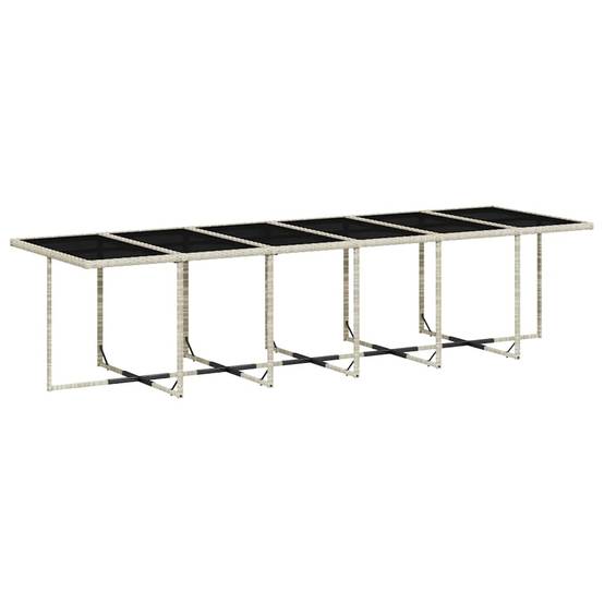ComfortXL - Table et 16 Chaises de Jardin Encastrables Grises, Salon de Repas Grande Capacité – ComfortXL Outdoor Living - Image 4