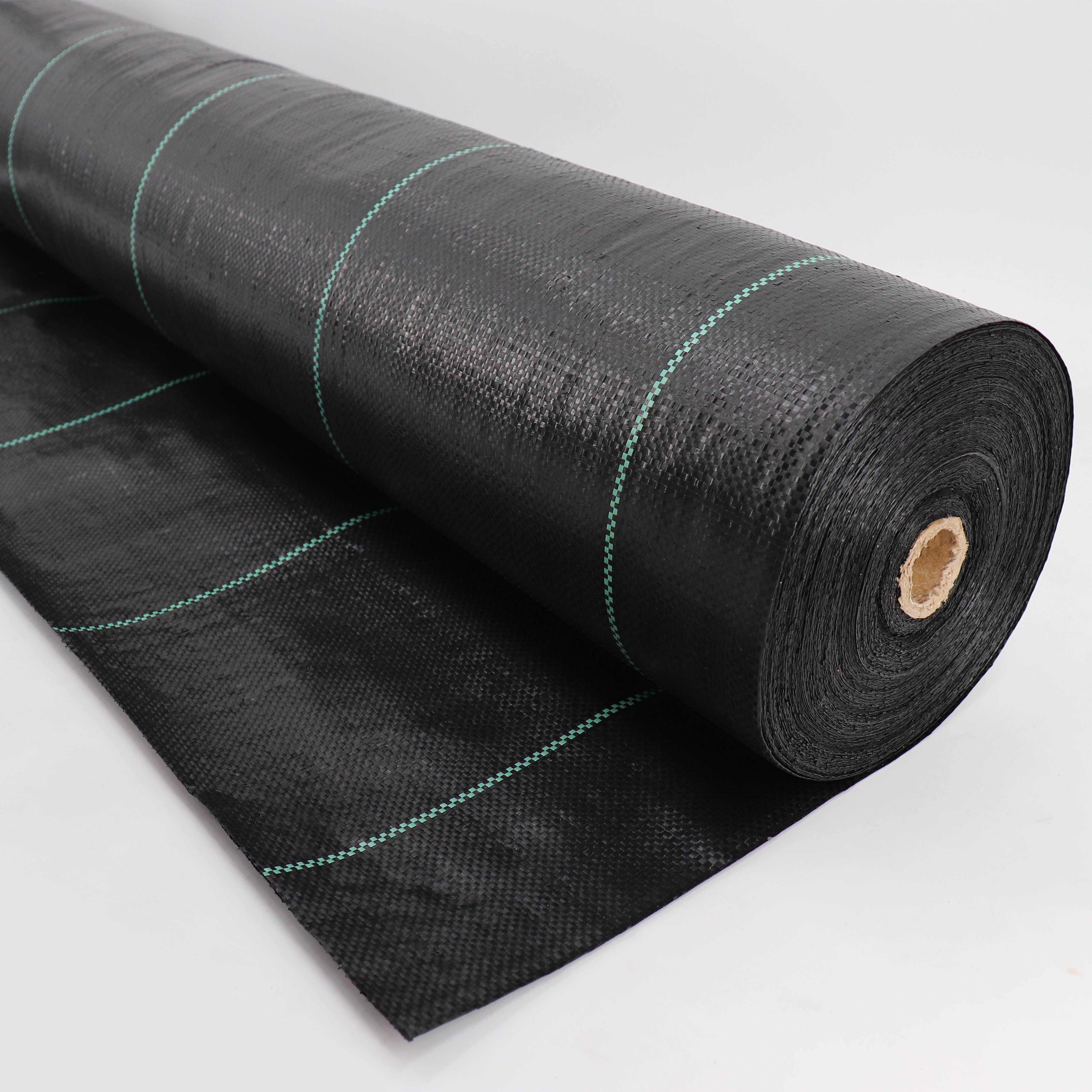 24 m² tissu de sol, bâche anti-mauvaises herbes, bâche de paillage 100 g, 2 m de large, noir - Image 3