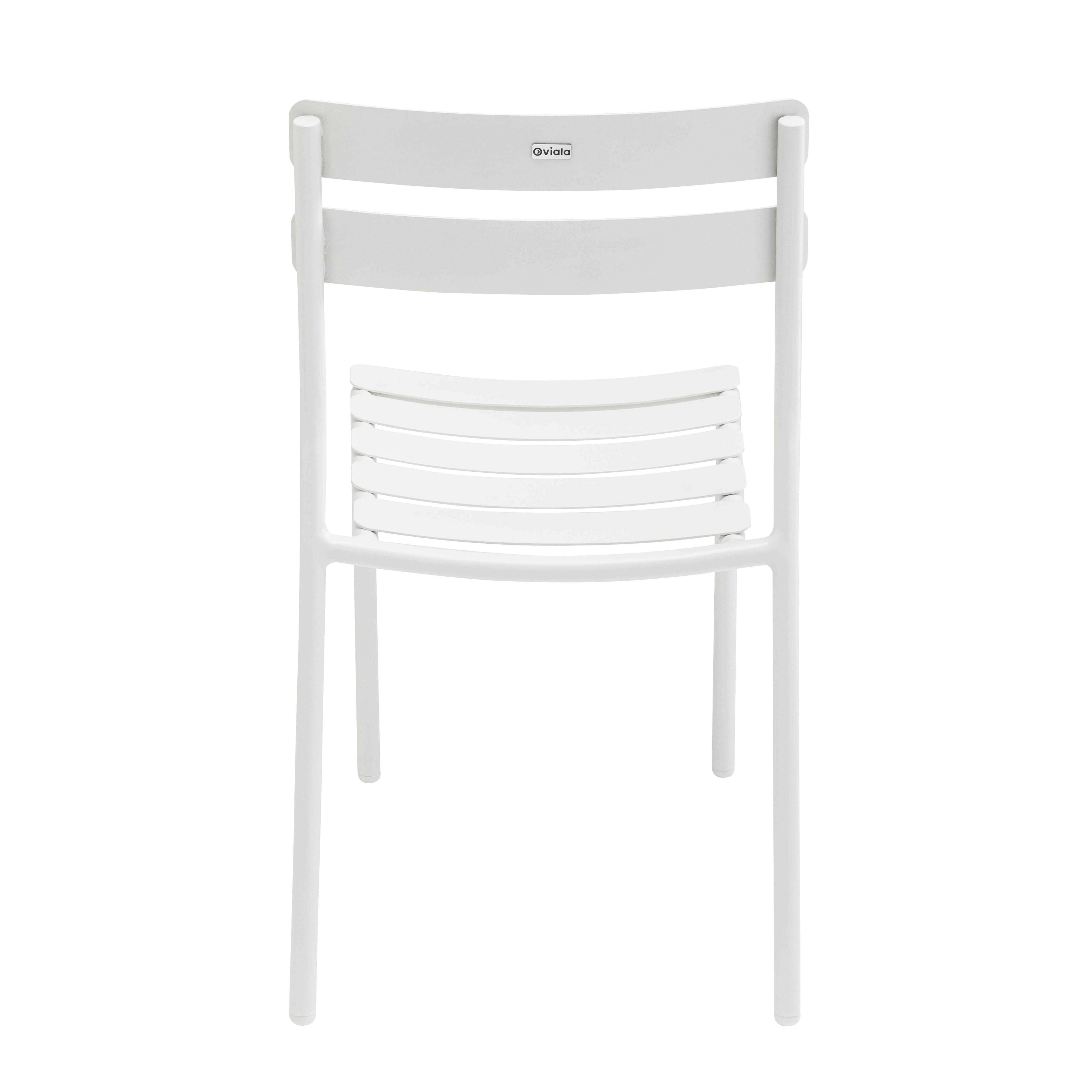 Oviala - Chaise de terrasse en aluminium blanche Almada - Oviala - Imagen 5
