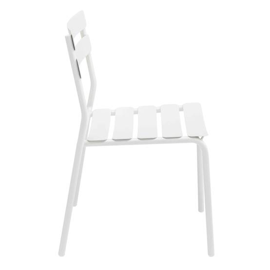 Oviala - Chaise de terrasse en aluminium blanche Almada - Oviala - Imagen 6
