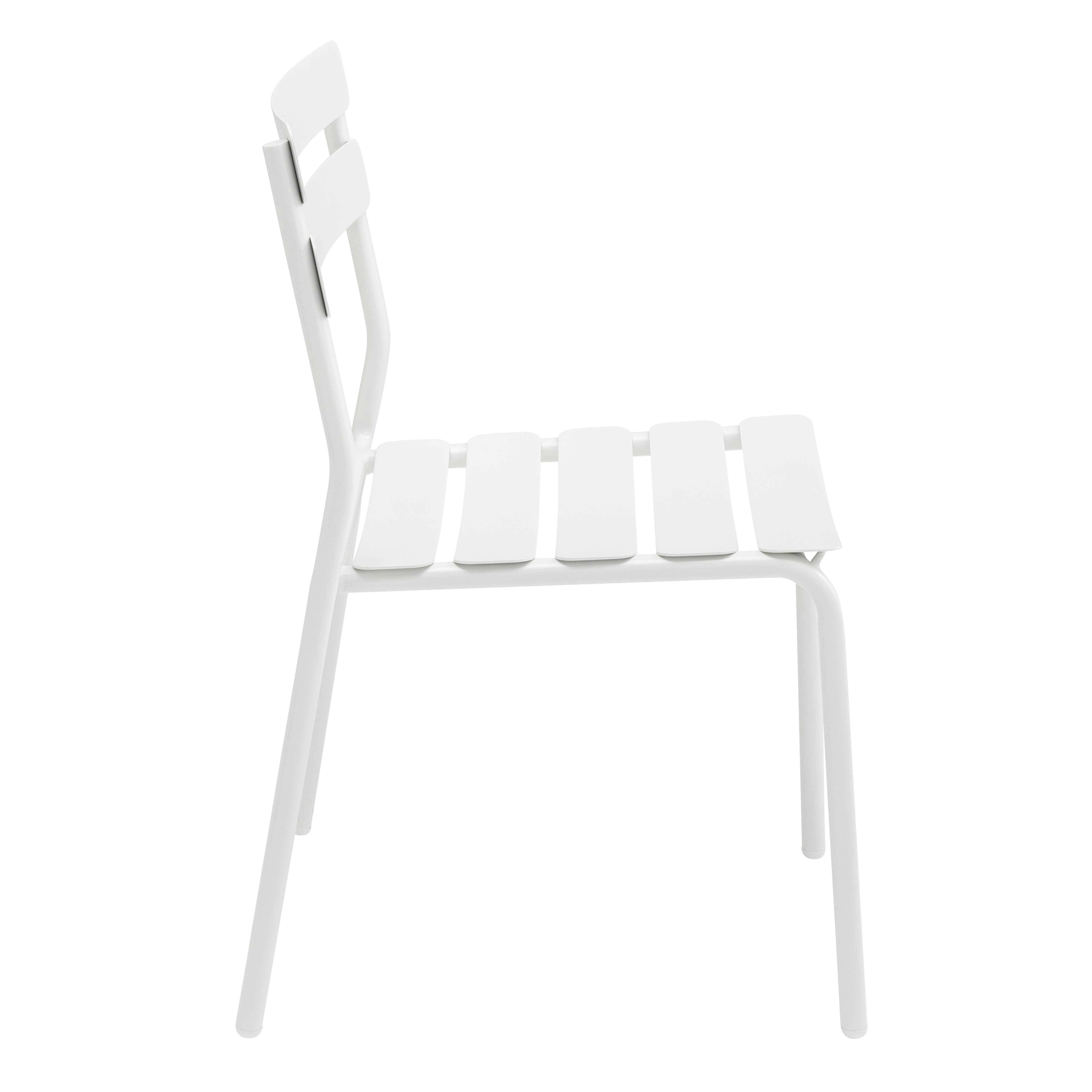 Oviala - Chaise de terrasse en aluminium blanche Almada - Oviala - Imagen 6