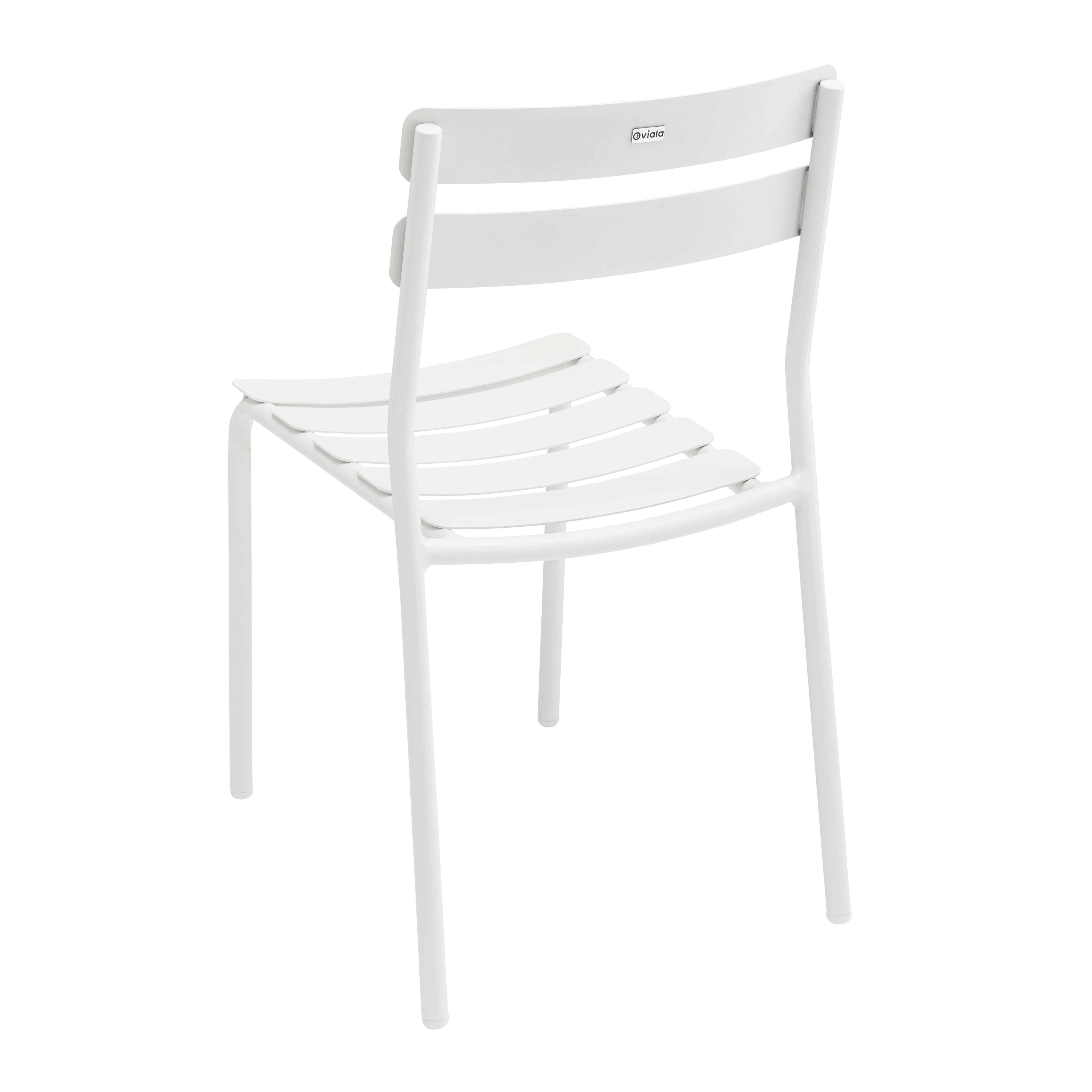 Oviala - Chaise de terrasse en aluminium blanche Almada - Oviala - Imagen 4