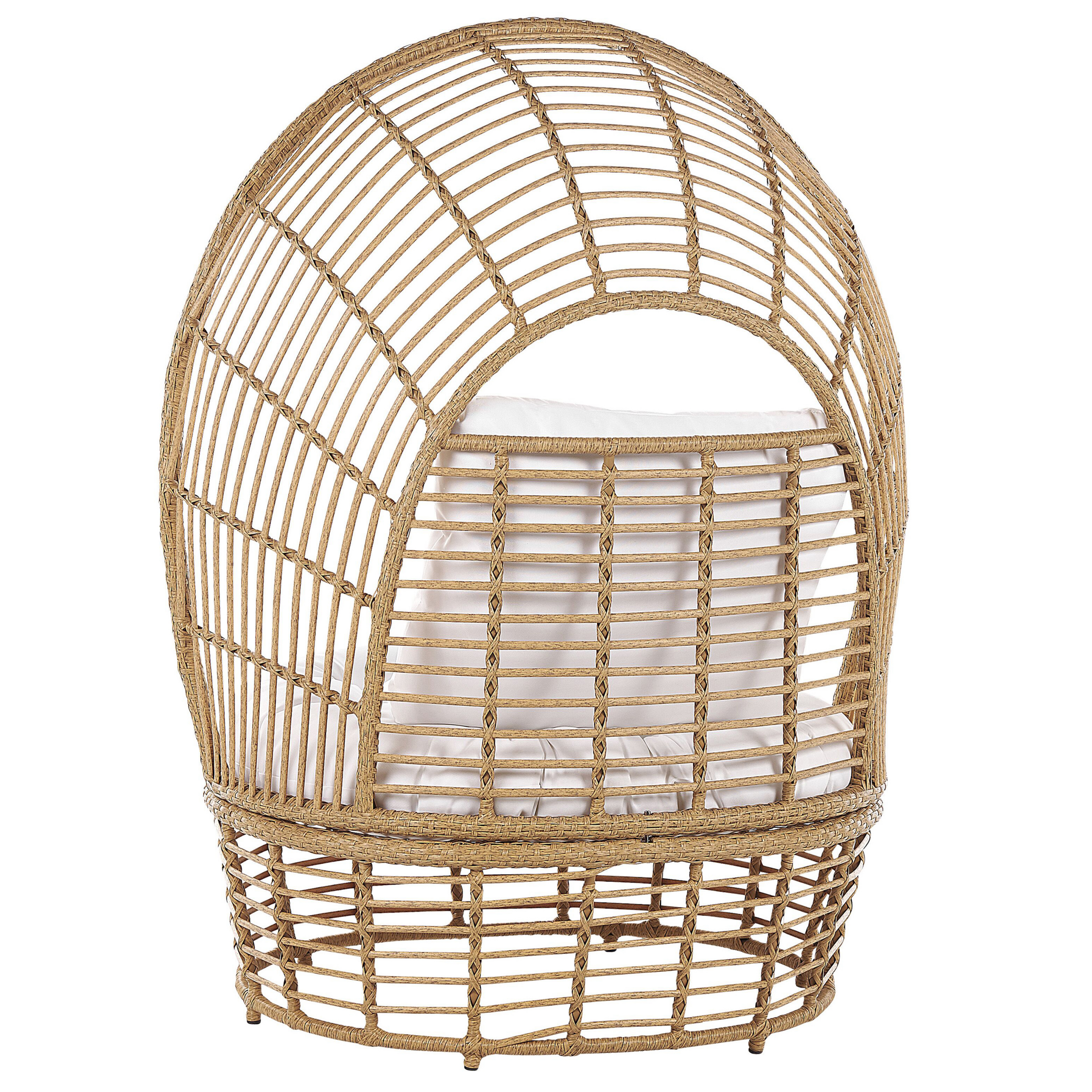 Fauteuil Rotin Beige LIDO - Beliani - Image 5