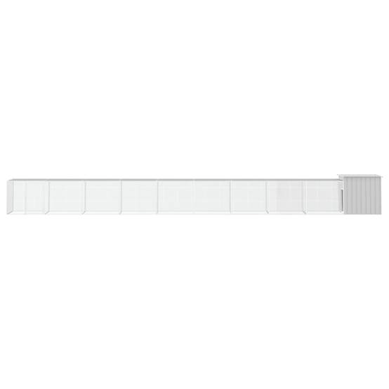 Vidaxl - Cage pour poules Gris 1000x91x100 cm Acier galvanisé vidaXL 3106467 - Imagen 7