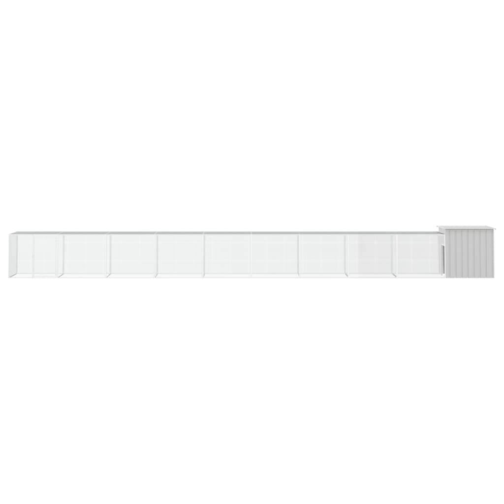 Vidaxl - Cage pour poules Gris 1000x91x100 cm Acier galvanisé vidaXL 3106467 - Imagen 7