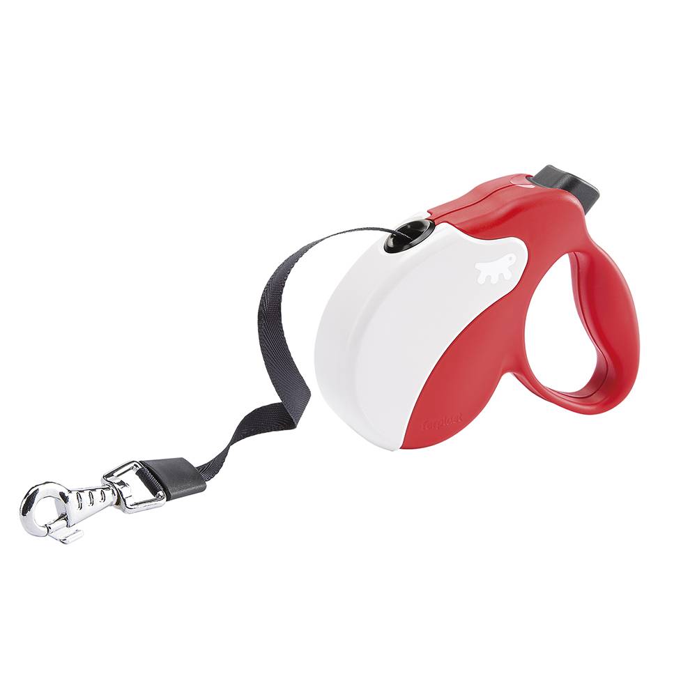 Ferplast - Ferplast Laisse Chien Enrouleur AMIGO SMALL, Laisse pour petits chiens jusqu'à 15 Kg. Sangle Extensible max 5 m. Bouton de verrouillage et de - Imagen 1