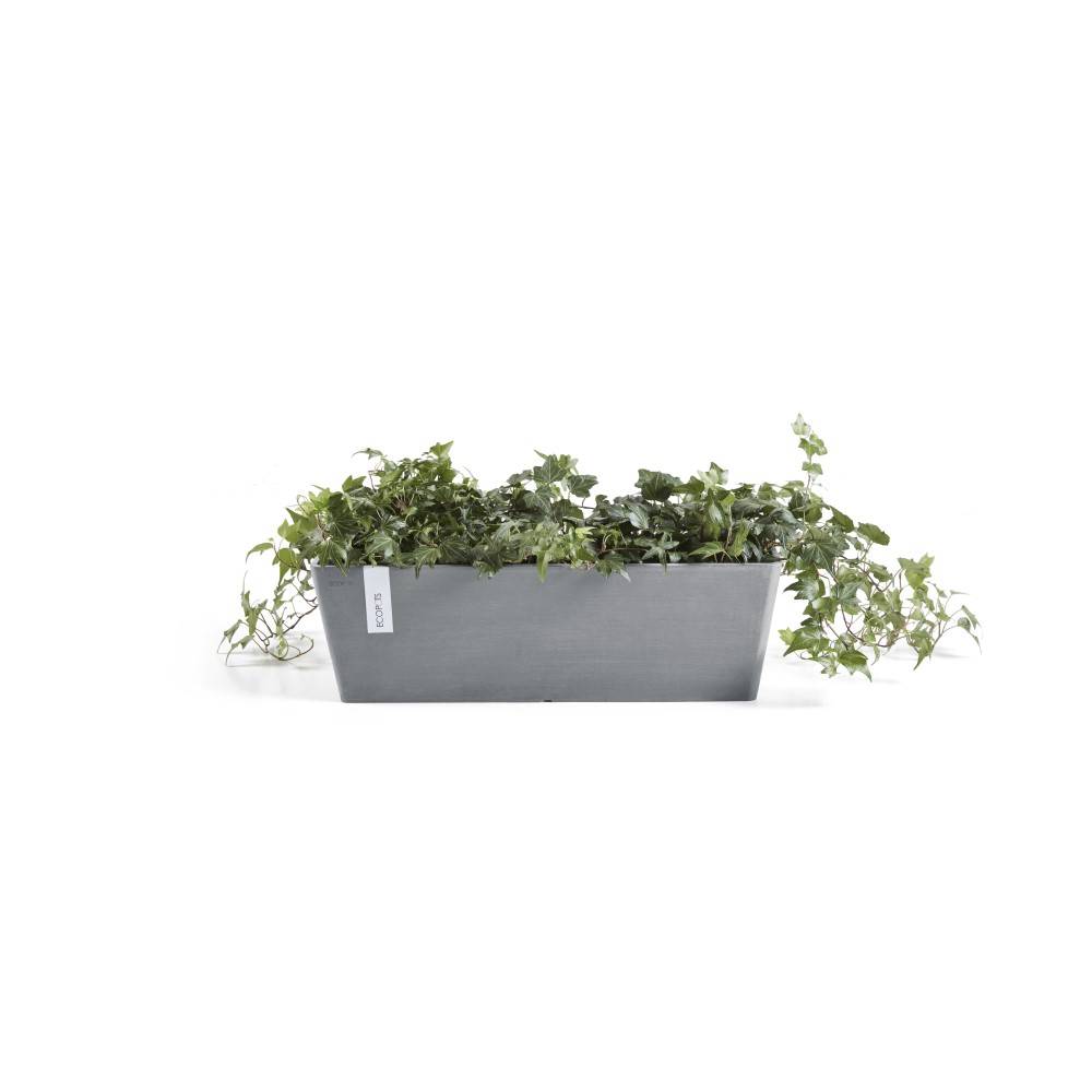 Ecopots - Pot Rectangulaire Bruges 65 New Bleu Gris - 65 x 17 x H. 17 cm - 13,5 L ECOPOTS - Imagen 2