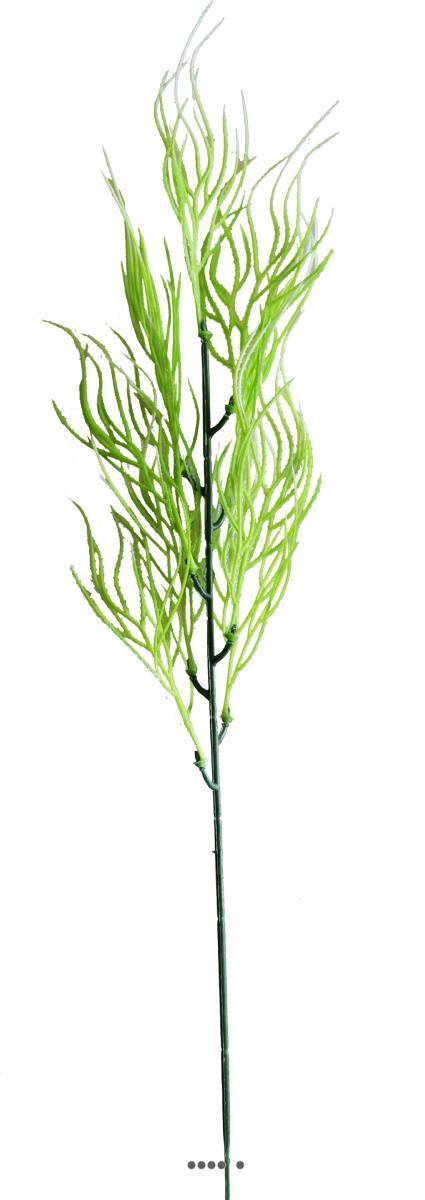 Artificielles - Branche herbe de Corail factice H49cm plastique ext aerien Blanc-vert - couleur: Blanc-vert - Imagen 1