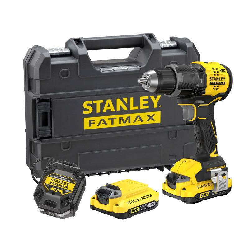 stanley - Perceuse Visseuse À Percussion 60 Nm Brushless - Lithium 18V - 2 Batteries 2 Ah En Kit - SFMCD716D2T-QW STANLEY FATMAX V20 Stanley - Image 1