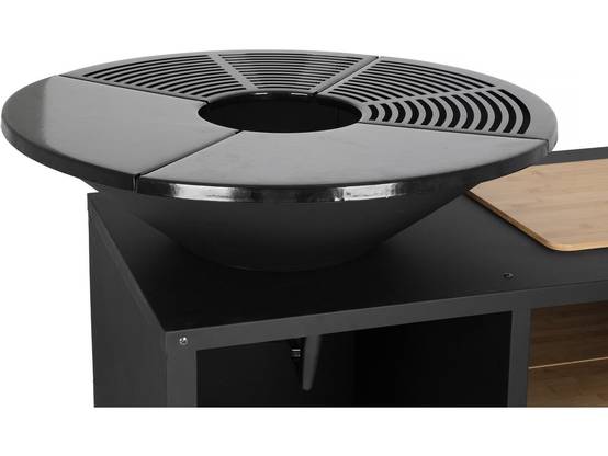 Habitat Et Jardin - Barbecue Plancha Brasero à Charbon Et Bois "maréchal" - ø 81 Cm - Noir -habitat Et Jardin - Image 4