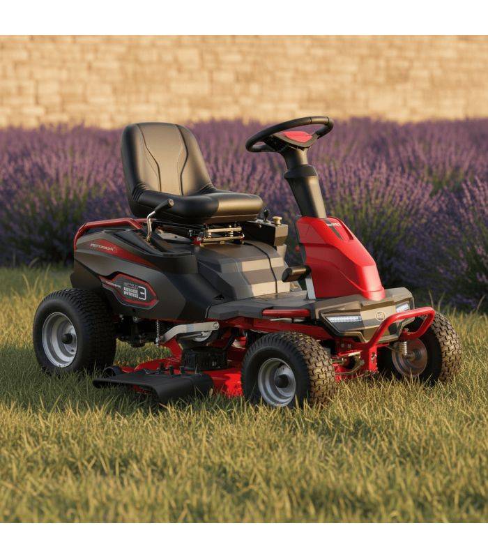 popster - Tondeuse électrique autoportée 98 cm, 1500 à 3000 m², mulching - POPSTER BRM148S-98 - Image 4