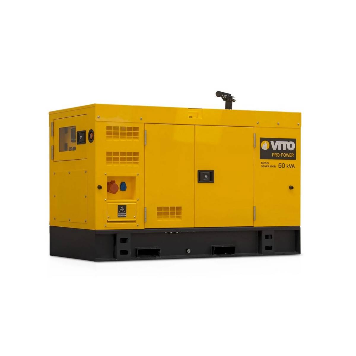 Groupe electrogène 50kVA Diesel Triphasé Monophasé AVR ATS Démarrage Automatique Autonomie 10h VITO Professional - Image 1
