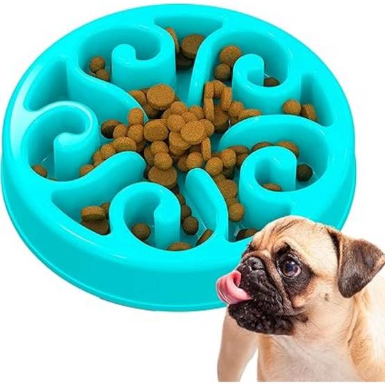 DtopbuyAge - Gamelle Anti Glouton Bleu Plateau Interactif Pour Animaux Compagnie - Image 1