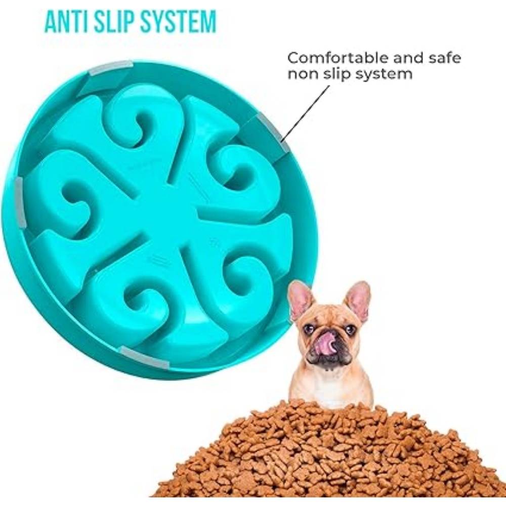 DtopbuyAge - Gamelle Anti Glouton Bleu Plateau Interactif Pour Animaux Compagnie - Image 3