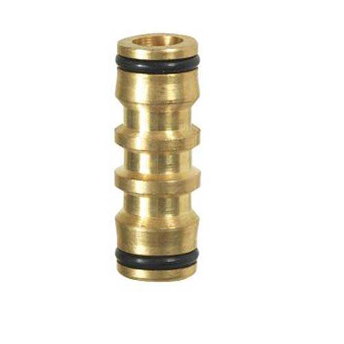 Ribimex - Raccord connecteur arrosage 2 voies en laiton mâle/mâle