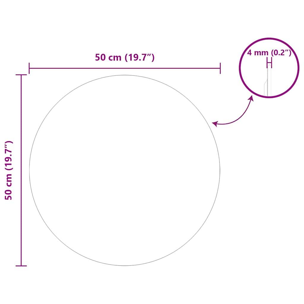 Miroir mural Rond Ø 50 cm verre trempé Maison Chic - Image 8