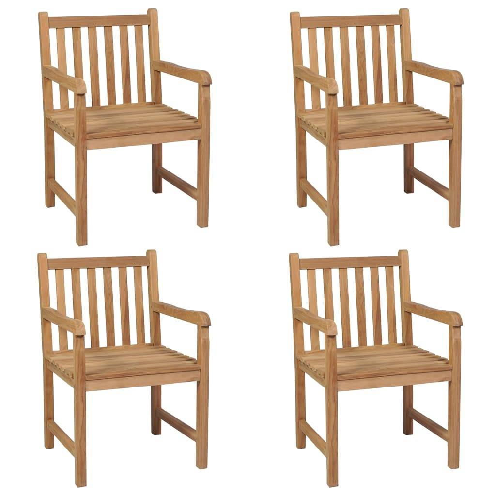 Chaises de jardin lot de 4 teck bleu clair 58 x 60 x 90 cm - PANGIVO - Image 2