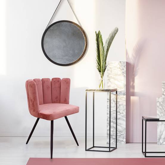 The Home Deco Factory - Chaise design effet velours Ariel - The Home Deco Factory - Image 5