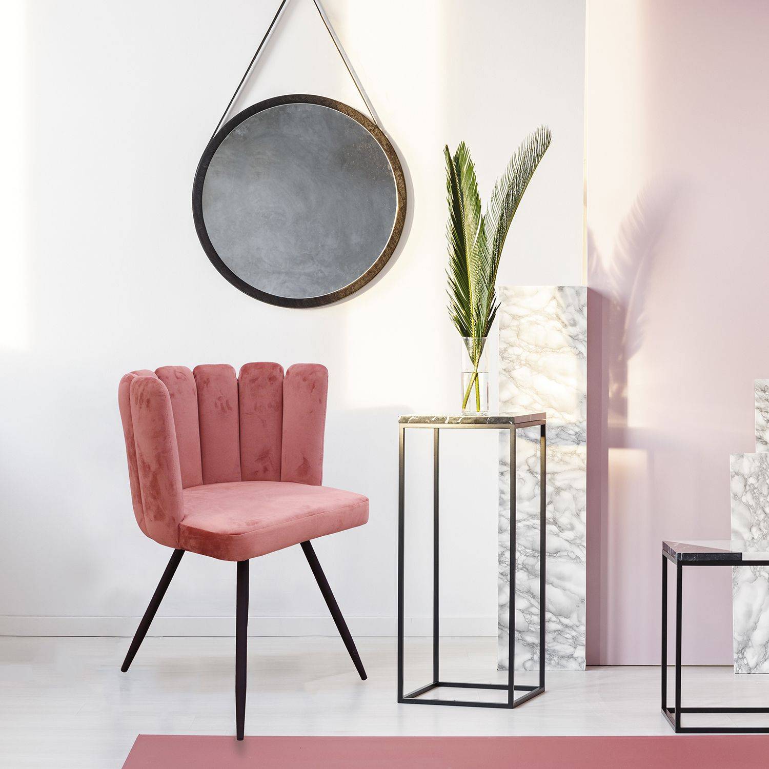 The Home Deco Factory - Chaise design effet velours Ariel - The Home Deco Factory - Image 5