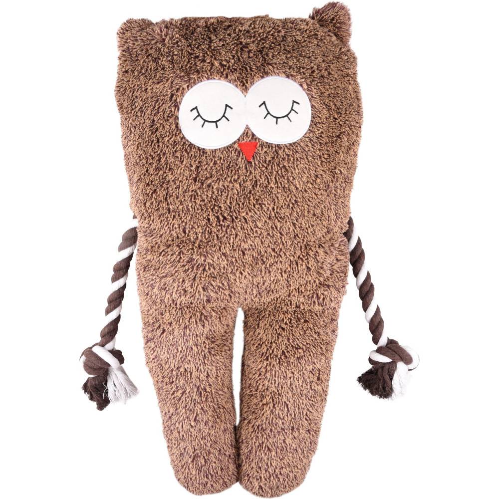 Flamingo - Peluche XL Hibou BONNY brun longueur 65 cm jeux pour chien - Imagen 1