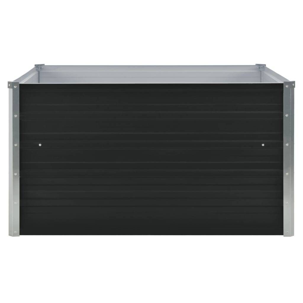 PANGIVO - Jardinière Acier Galvanisé Anthracite 100 x 100 x 45 cm - PANGIVO - Image 3